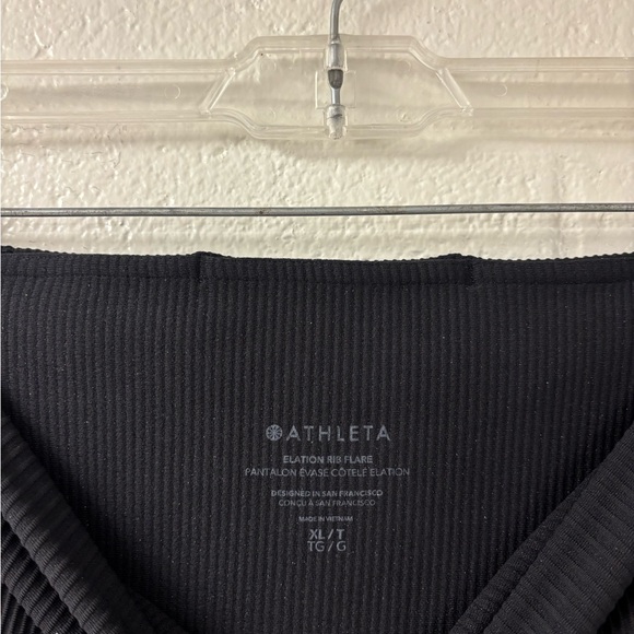 Athleta Elation High Rise Rib Flare Legging Yoga Pants | Black | XL Tall | NWT - Picture 5 of 7
